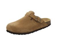 AFS-Schuhe 3900 Zuecos para hombre, cómodas zapatillas de estar por casa para hombres, pantuflas de piel, fabricadas en Alemania, coñac, 44 EU