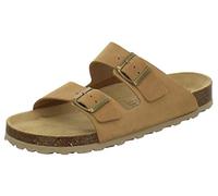 AFS-Schuhe Cómodas pantoletas, sandalias y pantuflas de cuero para hombre - Tallas 36-50 - Fabricado en Alemania, naturaleza, 45 EU