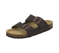 AFS-Schuhe Cómodas sandalias y pantuflas de piel para hombre, tallas 36-50, fabricadas en Alemania, espresso, 41 EU