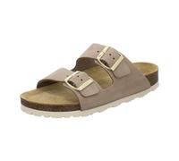 AFS Shoes 2100 - Sandalias para Mujer de Piel auténtica, Mulas cómodas con Plantilla, Zapatillas de Estar por casa, Hechas a Mano en Alemania, Color Arena, Talla 38 EU
