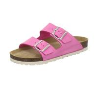 AFS Shoes 2100 - Sandalias para Mujer de Piel auténtica, Mulas cómodas con Plantilla, Zapatillas de Estar por casa, Hechas a Mano en Alemania, Color Fucsia, Talla 40 EU