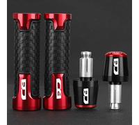 AFSDK Contrapesos Manillar Moto para H-Onda CB 125R CB150R CB 190R CB250R CB300R CB400 CB500X CB500R Accesorios de Aluminio para Motocicleta Manillar Manijas Extremos(E)