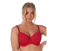 After Eden Sujetador de Encaje y Tejido Reciclado para Mujer, Rojo, 90-92 / 90E