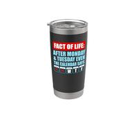 After Monday And Tuesday Even The Calendar Says WTF Funny Vaso térmico de acero inoxidable de doble pared