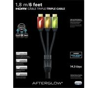 Afterglow triple cable hdmi 6' (rojo/dorado/verde) + hdmi