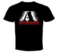 Aftermath Entertainment Rap Label 3 Men's T-Shirt Unisex Black Cotton Print tee Shirts L