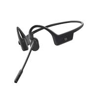 AFTERSHOKZ OpenComm Wireless Stereo Bone Conduction Bluetooth Headset with Noise-Canceling Boom Microphone for Office Home Business Trucker Drivers Commercial Use (Black)