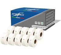 Aftertech 10 rollos de etiquetas adhesivas compatibles (500 etiquetas/rollo = 500 etiquetas/rollo = 5000 totales) para Dymo LabelWriter Seiko SLP etiquetadoras impresoras S0722520 10 x 11352