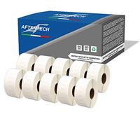 Aftertech 10 x 11355 19 x 51 mm Rollos de etiquetas adhesivas compatibles (500 etiquetas/rollo = 5000 totales) para Dymo LabelWriter Seiko SLP etiquetadoras impresoras S0722550 10 x 11355