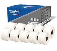 Aftertech 10 x 11356 41 x 89 mm Rollos de etiquetas adhesivas compatibles (300 etiquetas/rollo = 3000 totales) para Dymo LabelWriter Seiko SLP etiquetadoras impresoras S0722560 10 x 11356