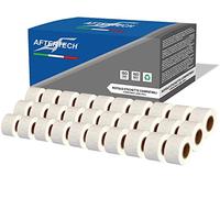 Aftertech 30 rollos de etiquetas adhesivas compatibles 99010 28 x 89 mm (130 etiquetas/rollo = 3900 totales) para Dymo LabelWriter Seiko SLP etiquetadoras impresoras S0722370 30 x 99010
