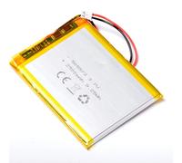 AFTERTECH 505573 2500 mAh 2,5 Ah 73 x 55 x 5 mm Celda polímero de Litio lipo 3,7 V 3,7 V Recargable con BMS y Conector JST PHR 02 M4D1