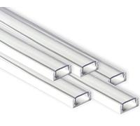 AFTERTECH 5x 2m (10M) 1506B PERFIL DE ALUMINIO BLANCO 15x6mm PARA BARRA LED RIGIDA DE 2M 2MT + COBERTURA (5x 2m 1506 blanco claro)