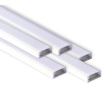 AFTERTECH 5x 2m (10M) 1506B PERFIL DE ALUMINIO BLANCO 15x6mm PARA BARRA LED RIGIDA DE 2M 2MT + COBERTURA (5x 2m 1506 blanco lechoso)
