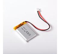 AFTERTECH 602535 500 mAh 0,5 Ah 35 x 25 x 6 mm Celda polímero de Litio lipo 3,7 V 3,7 V Recargable con BMS y Conector JST PHR 02 M3E1