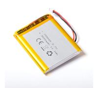 AFTERTECH 755060 3000 mAh 3 Ah 60 x 50 x 7,5 mm Celda polímero de Litio lipo 3,7 V 3,7 V Recargable con BMS y Conector JST PHR 02 M4M1