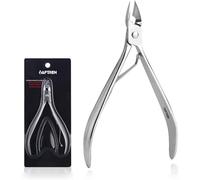 AFTREN Cortaúñas Pinzas para cutículas Tijeras afiladas para cutículas Corte suave Acero inoxidable Eliminación del exceso de piel agrietada en los dedos de los pies (Plata, 5,5 pulgadas)