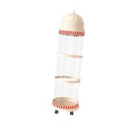 AFXGUSD Almacenamiento de Peluches Jaula Vertical para Peluches Que Ahorra Espacio con Ruedas de 360° Organizador de Juguetes para Dormitorios, 3 Capas