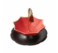 AFXGUSD de Cerámica para Té Colador Filtro Utensilio Decorativo Malla Fina Portátil Adecuado para Oficina Familia Encuentros Sociales, Rojo, Rojo