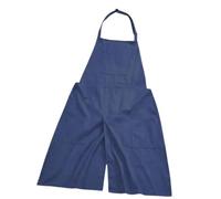 AFXGUSD Delantal de Cerámica para Mujer con Diseño Dividido Y Bolsillos para Artistas, Azul, tal como se describe