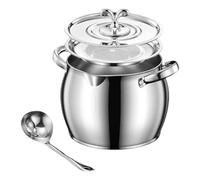 AFXGUSD Recipiente para Grasa con Colador, Accesorio de Cocina Multiusos, Resistente Al, para Almacenar Aceite, Tarro de Almacenamiento de Aceite, 1.5l