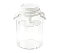 AFXGUSD Tarro de Encurtidos, Caja de Almacenamiento de Alimentos a Prueba de Fugas, Accesorios, Contenedor de Fermentación para Oficina, Picnic, Encimera, Des, White 7 L, Individual