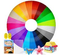 AFXXE Filamento PLA 1.75,20 Colores, 200m-Lapiz 3D Para Niños Filamento Con Juego de Plantillas Para Niños y Adultos, Filamento PCL Boligrafo 3D Para ODRVM, Tecboss, 3D Para Pluma pen