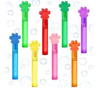 AFZMON 24 varitas de burbujas para niños, mini varitas de burbujas para mascotas, perros, cachorros, amigos, gatos, suministros de fiesta de cumpleaños, bolsas de regalo, piñata, premios para el aula