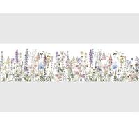 AG Design Cenefa autoadhesiva de flores silvestres, AWB 8484, resistente al agua, decoración para paredes, muebles, papel pintado, revestimientos de paredes y puertas, lámina | ancho 500 cm x alto