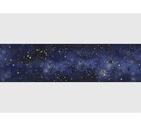 AG Design Cenefa autoadhesiva Universo AWB 8452 | Impermeable Decoración para paredes, muebles, papel pintado, revestimientos de paredes y puertas, lámina | Ancho 500 cm x Altura 13,8 cm