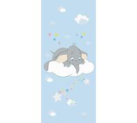 AG Design Disney FTDN V 5490-Papel Pintado fotográfico para habitación Infantil (napa, 90 x 202 cm), diseño de Dumbo, Azul