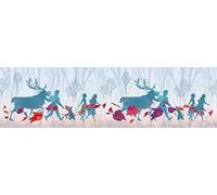 AG Design Frozen 2 Silhuette - Cenefa Decorativa para Pared (5 m x 14 cm, WBD 8160, 0,1 m), Color Azul