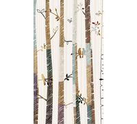 AG Design Gezeichnete FTN V 2954-Papel Pintado fotográfico para salón, Dormitorio, Comedor, Cocina, 90 x 202 cm, diseño de Troncos de árbol con pájaros, Multicolor