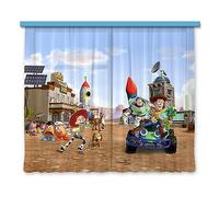 AG Design Heroes of Toy Story - Cortinas para habitación Infantil, 2 Piezas, Multicolor, 180 x 160 cm