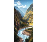 AG Design - Mural fotográfico para la Pared - No Tejido - Montaña - Papel Pintado fotográfico - Póster Gigante de Pared - 90 x 202 cm - 1 Parte - FTNV 2943