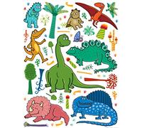 AG Design Pared Pegatinas Dinosaurios k1048, Polímero película, 65 x 0,02 x 85 cm, Multicolor