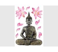 AG Design - Pegatinas para la Pared - Autoadhesivo - Budda - Vilino Decorativo - 42,5 x 65 cm, 1 Parte - SM 34