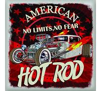 AG Design - Pegatinas para la Pared - Autoadhesivo - Hot Rod USA - Vilino Decorativo - 30 x 30 cm, 1 Parte - SS 38