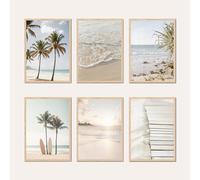 AG Design® SET DE DOBLE CARA de 3 Pósteres y Láminas de Verano | 3 uds x 30 x 42 cm | Para Dormitorio, Sala de Estar, Cocina y Oficina | Sin Marco | AP3 351476