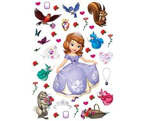 AG Design Sofia Tanzt DK 1738-Pegatinas Decorativas para Paredes, Muebles y decoración Interior de habitación Infantil, 5 x 65 cm, diseño de Disney, Multicolor, 42,5 cm x 65 cm