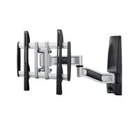 AG Neovo Soporte de Pared LMA-01 para Pantallas de hasta 32 Pulgadas (81,3 cm), Capacidad 35 kg, Ajustable, Inclinación -15/+15°, Rotación 180°, Color Negro/Plata