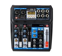 AG-PS6 DC 5V Bluetooth Computadora Grabar Tarjeta de sonido Grabación USB 6 canales 2 Mono 2 Estéreo 16 Efectos digitales Mezclador de audio