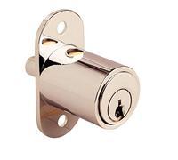 Aga P1470C014 - Cerradura de pulsador para bloqueo de puertas correderas. largo de 27mm.