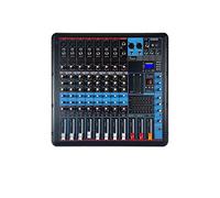 AGAATI Party DJ Mixer Consola de Mezclas Profesional de 8 Canales con 600W * 2 Mezclador de Amplificador de Potencia Adecuado para Stage Party Recording Studio DJ Controller
