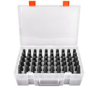 Againmore Soporte y organizador universal para esmalte de uñas, incluye 54 botellas para escarabajos, para Sally Hansen, OPI, Essie y otros esmaltes de uñas (blanco)