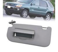 AGALUS Visera Parasol Interior para Kia Sportage 2005-2010, Delantero Parabrisas Protección Solar Coche Izquierdo Derecho Lado Conductor Pasajero con Espejo, Beige Gris 8520103000, Grey-Left