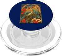 Agapornis Art Nouveau con Rosas y botánico Vintage PopSockets PopGrip para MagSafe