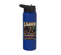 Agarra un perdedor de piedra David Goliath Funny Christian Stainless Steel Insulated Water Bottle