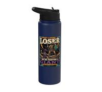 Agarra un perdedor de piedra David Goliath Funny Christian Stainless Steel Insulated Water Bottle