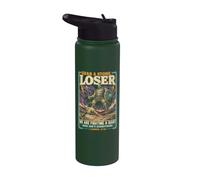 Agarra un perdedor de piedra David Goliath Funny Christian Stainless Steel Insulated Water Bottle